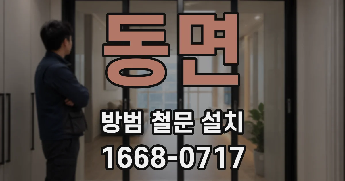 동면 방범 철문 설치