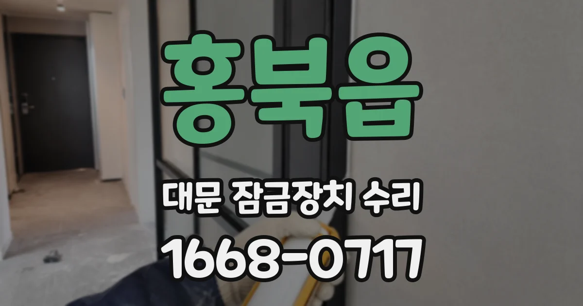 홍북읍 대문 잠금장치 수리