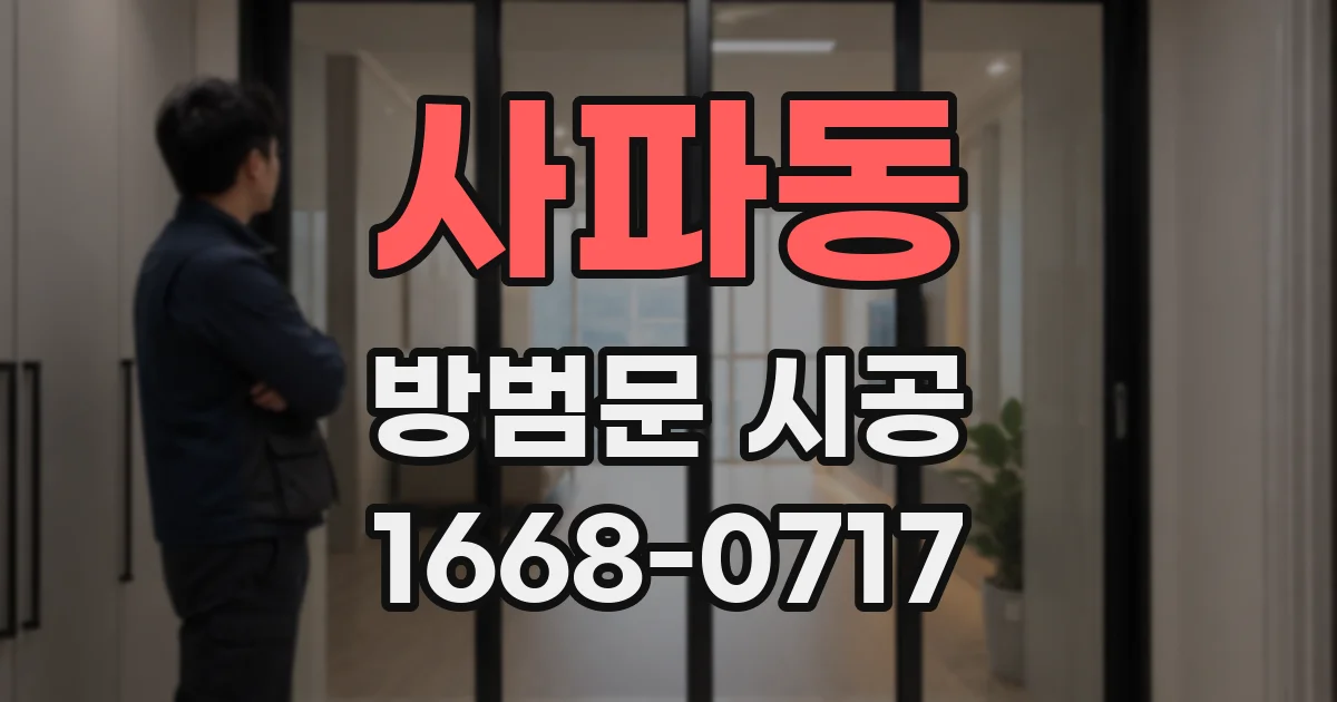 사파동 방범문 시공