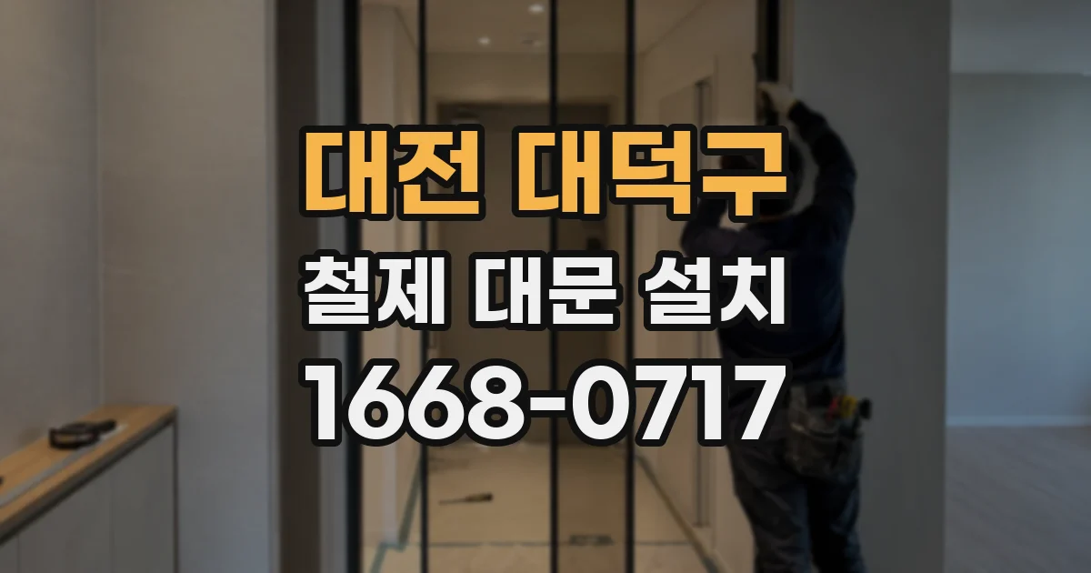 대전 대덕구 철제 대문 설치