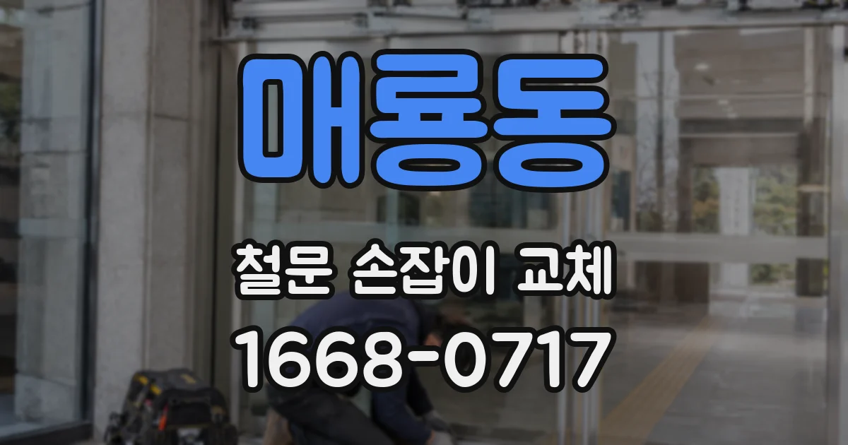 매룡동 철문 손잡이 교체