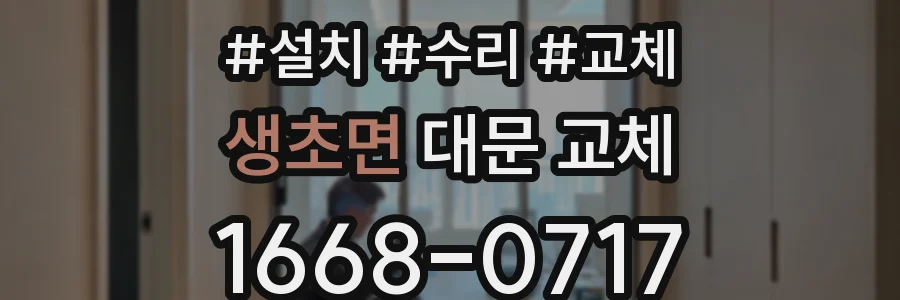 생초면 대문 교체