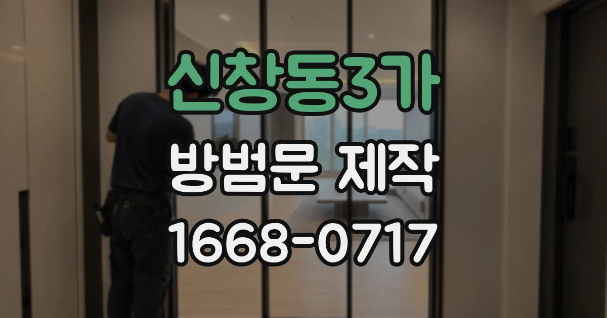 신창동3가 방범문 제작