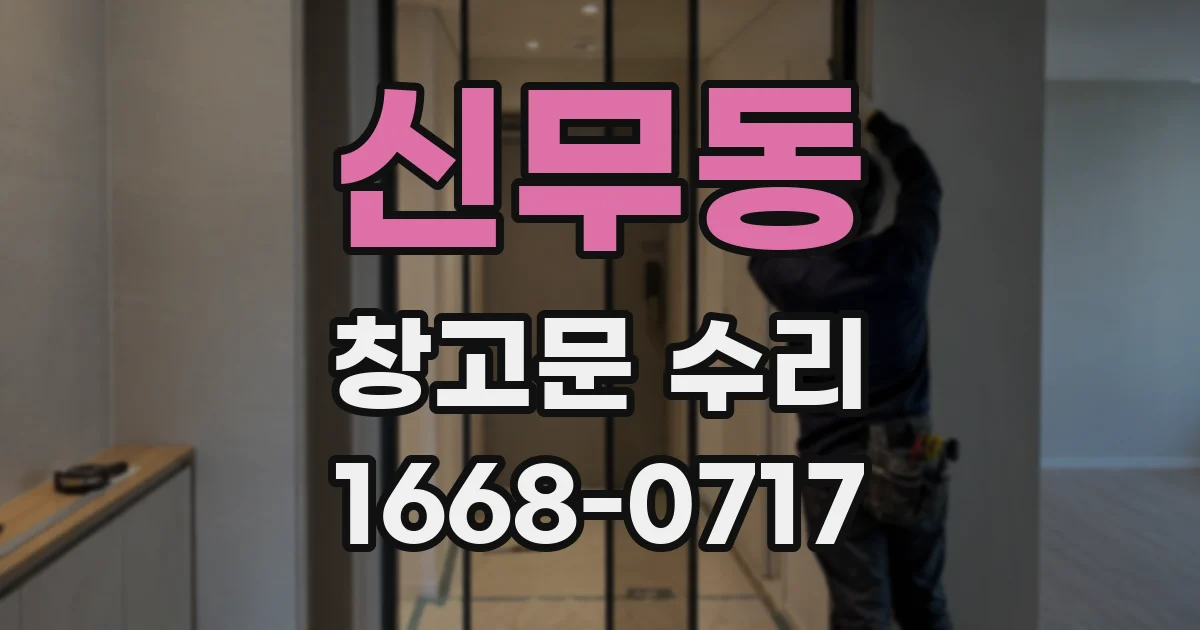 신무동 창고문 수리