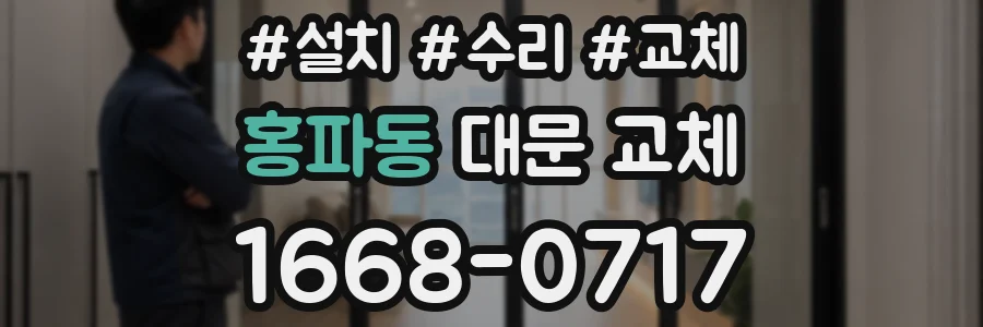 홍파동 대문 교체