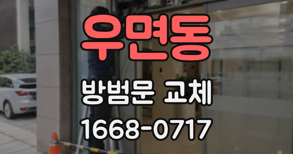 우면동 방범문 교체