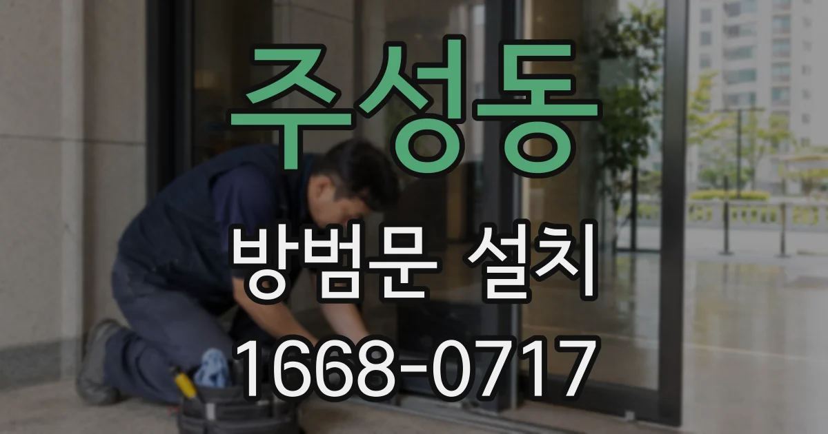 주성동 방범문 설치