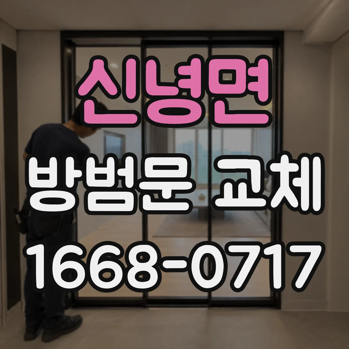 신녕면 방범문 교체