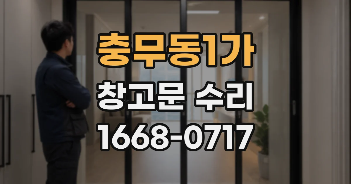 충무동1가 창고문 수리