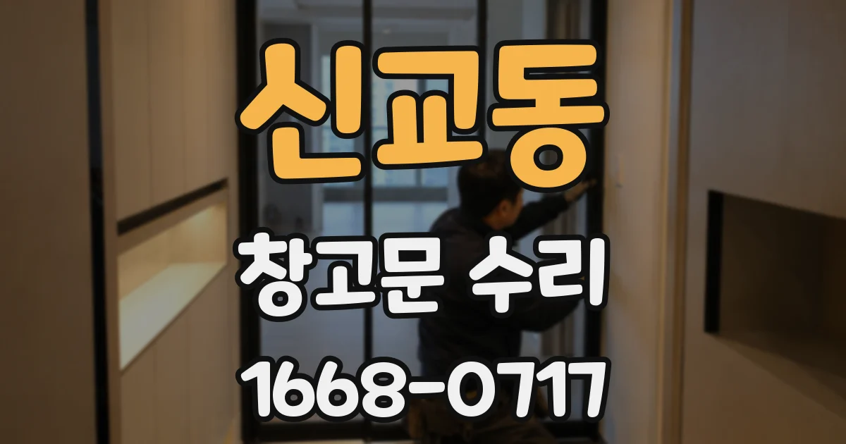신교동 창고문 수리