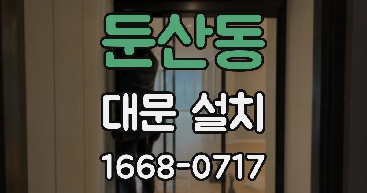 둔산동 대문 설치