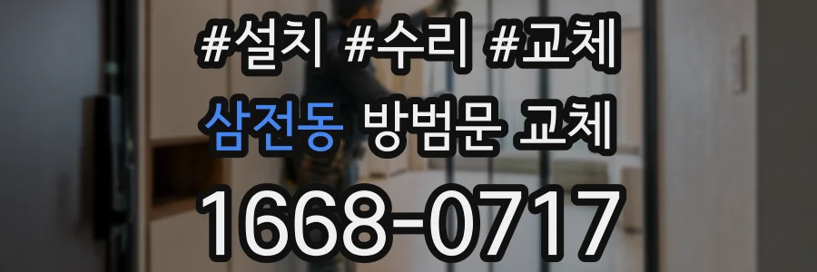 삼전동 방범문 교체