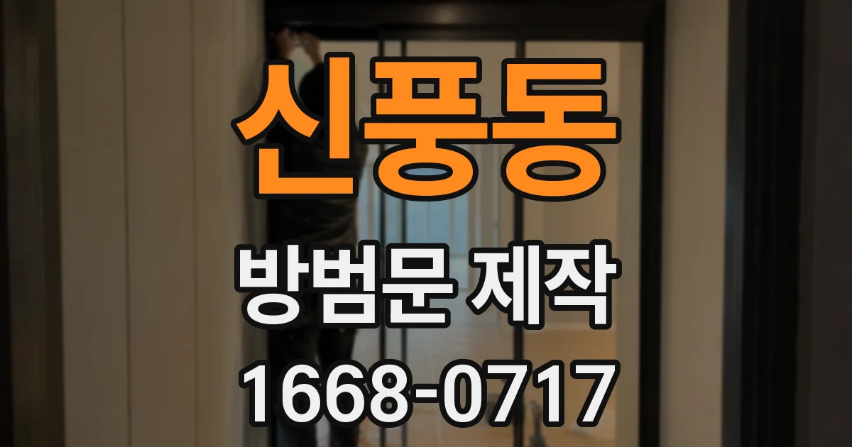 신풍동 방범문 제작