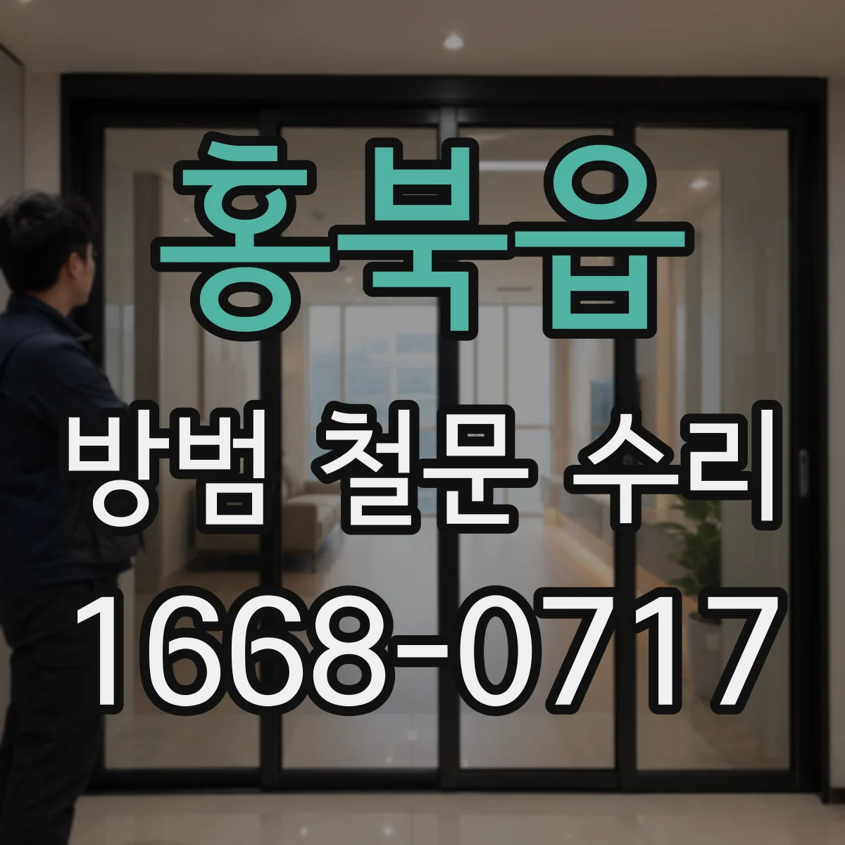 홍북읍 방범 철문 수리