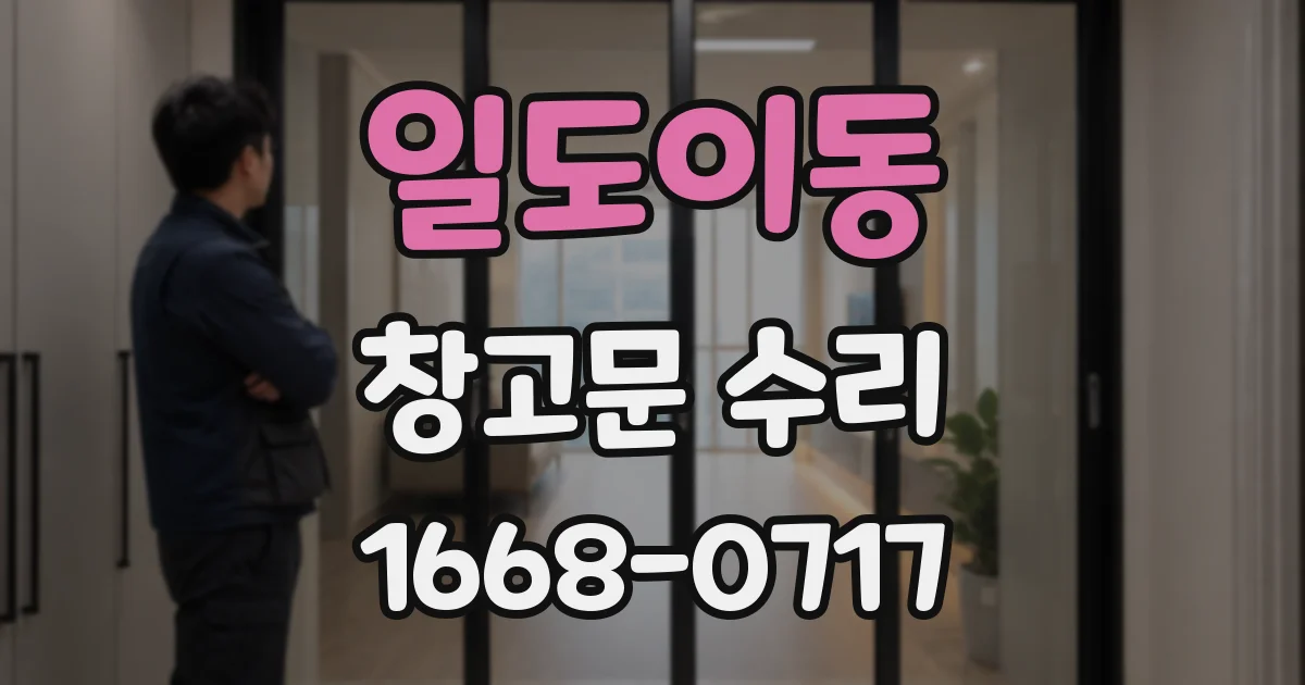 일도이동 창고문 수리