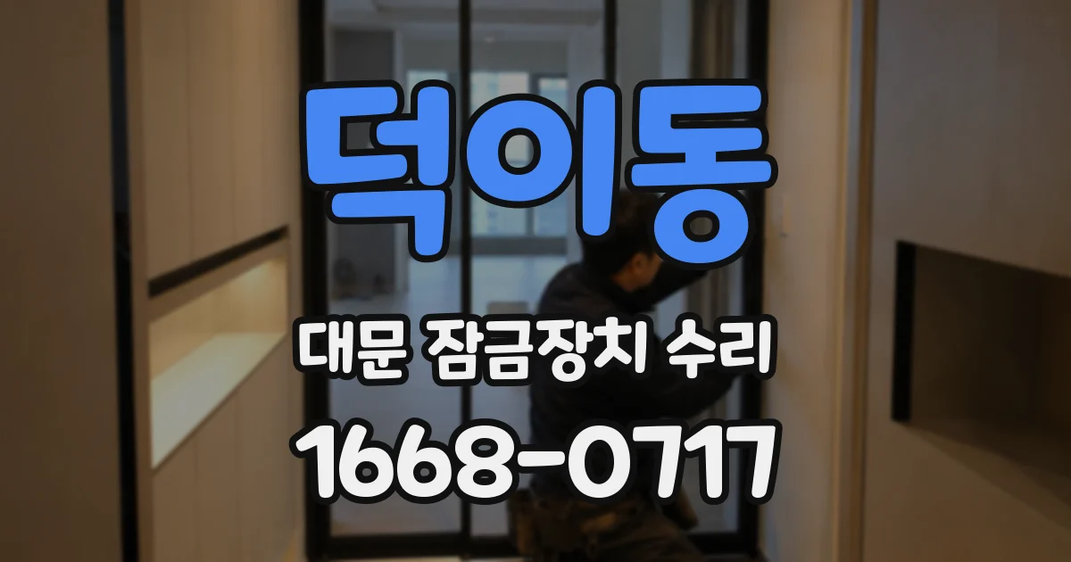 덕이동 대문 잠금장치 수리