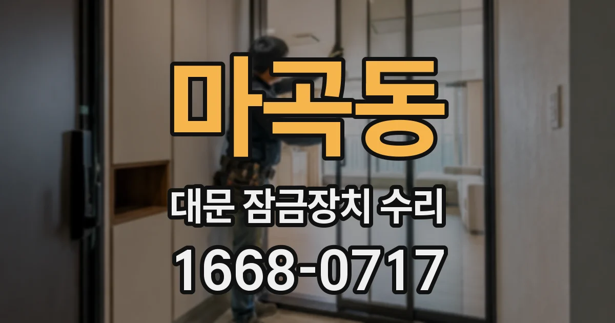 마곡동 대문 잠금장치 수리
