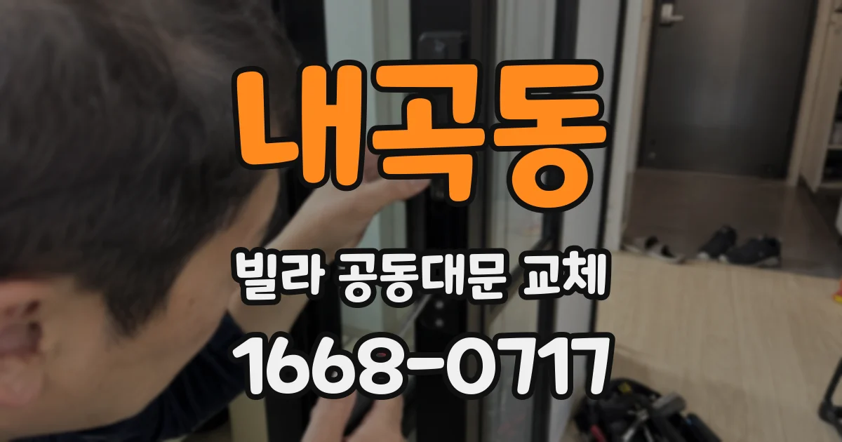 내곡동 빌라 공동대문 교체