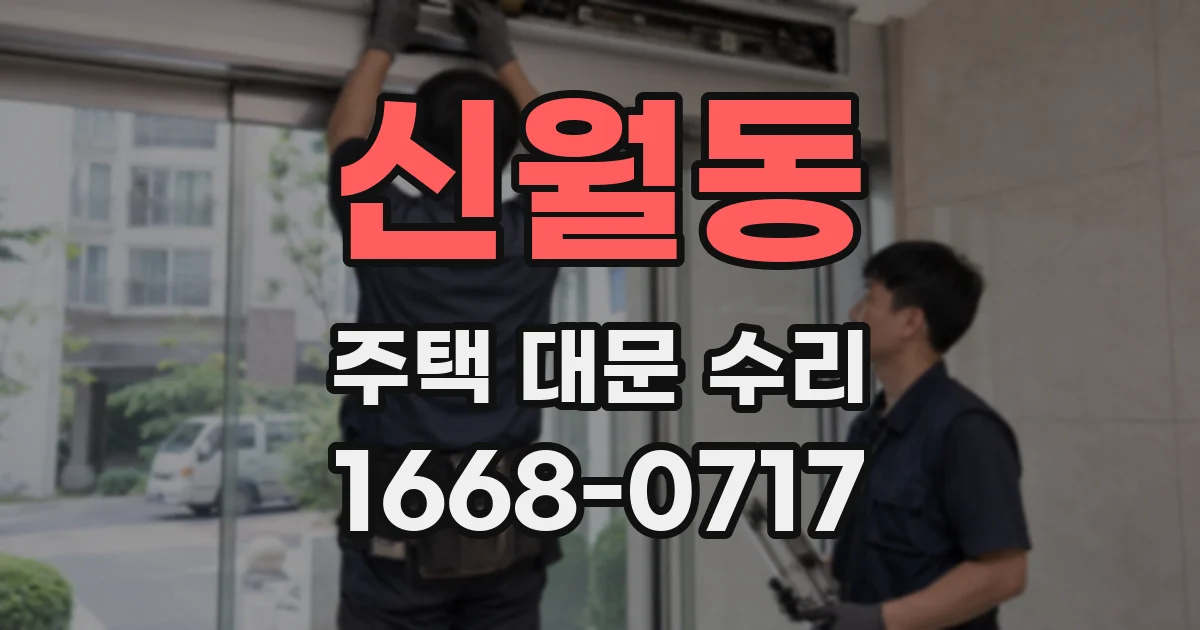 신월동 주택 대문 수리