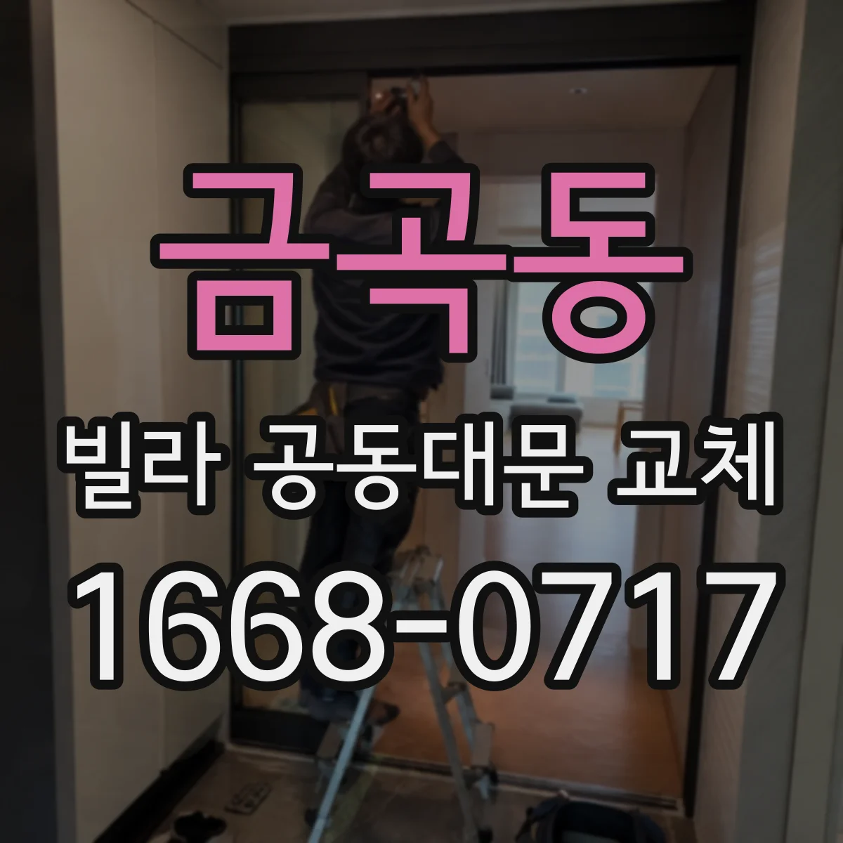 금곡동 빌라 공동대문 교체