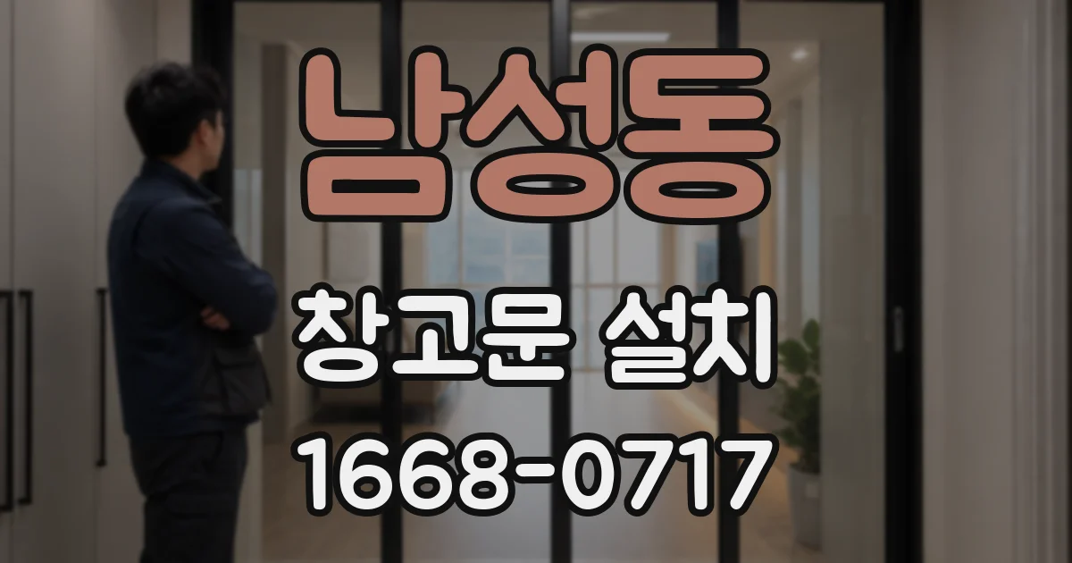 남성동 창고문 설치
