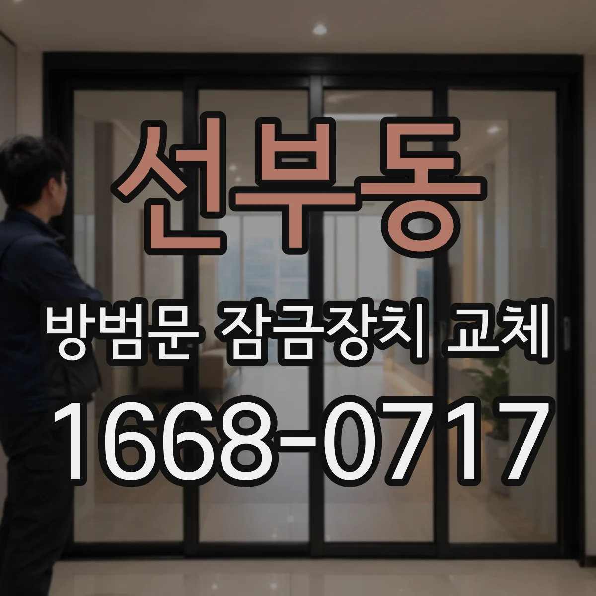 선부동 방범문 잠금장치 교체