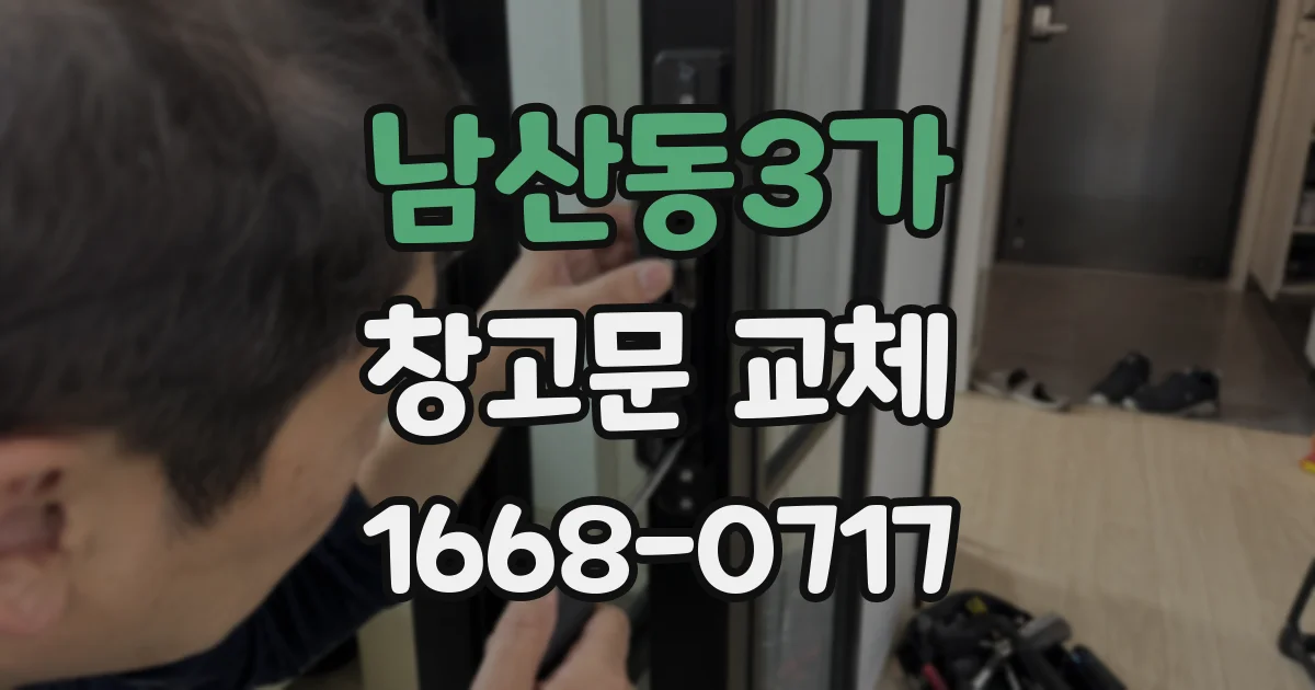 남산동3가 창고문 교체