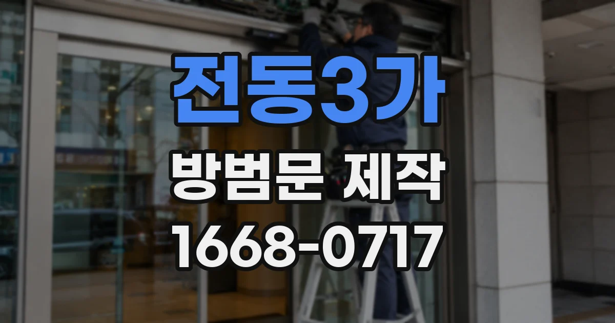 전동3가 방범문 제작