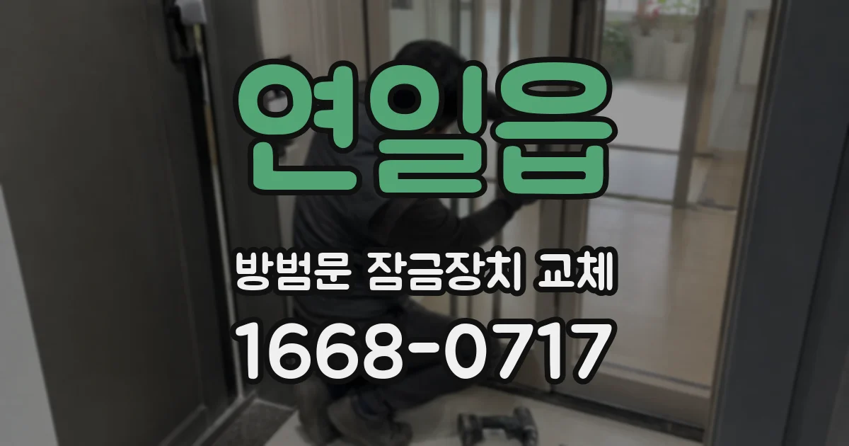 연일읍 방범문 잠금장치 교체