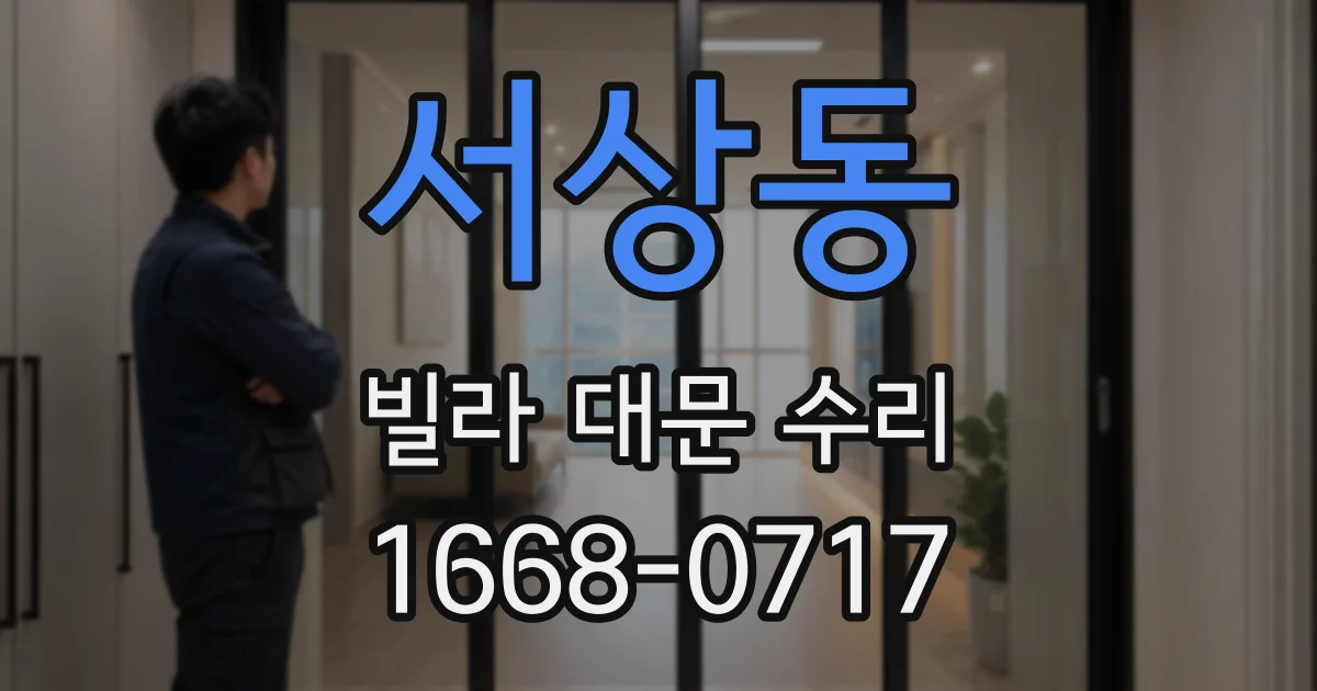 서상동 빌라 대문 수리