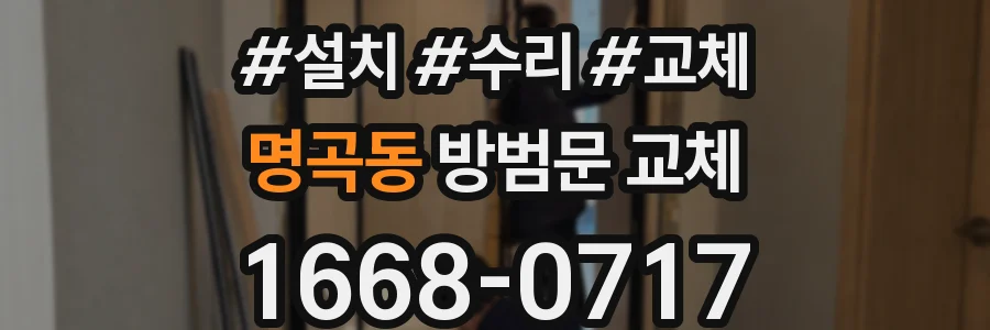 명곡동 방범문 교체