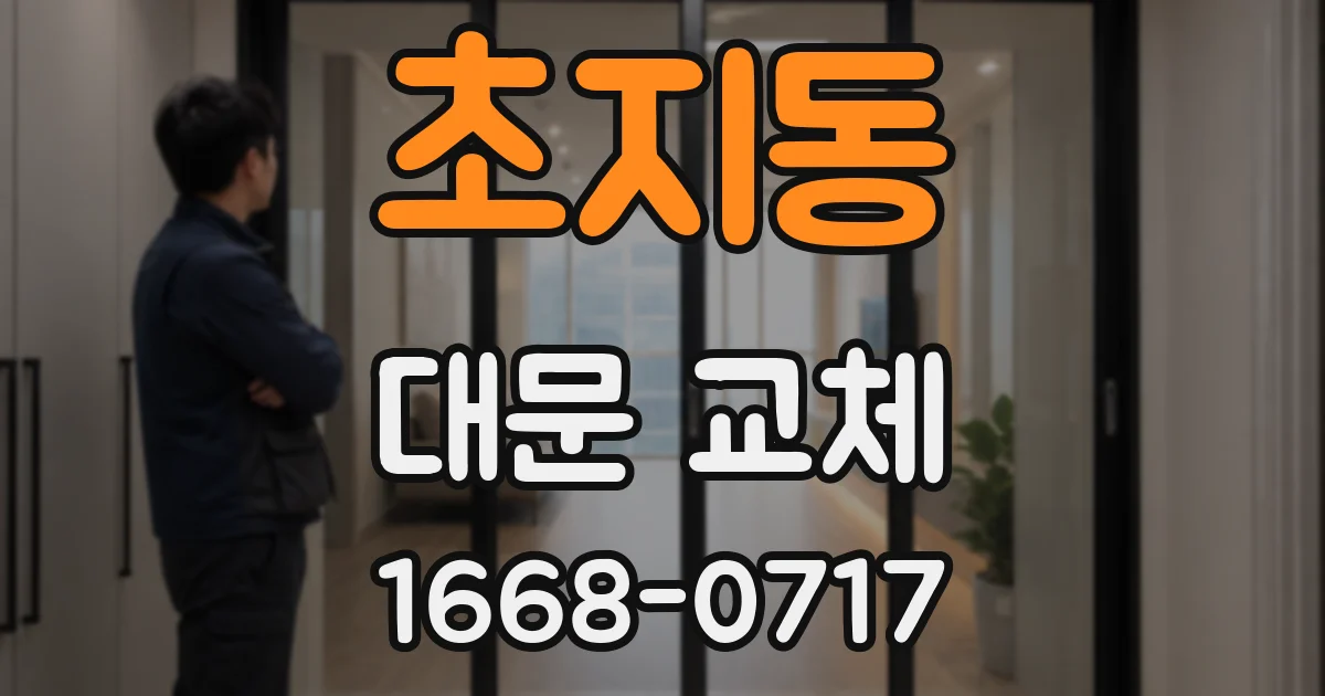 초지동 대문 교체