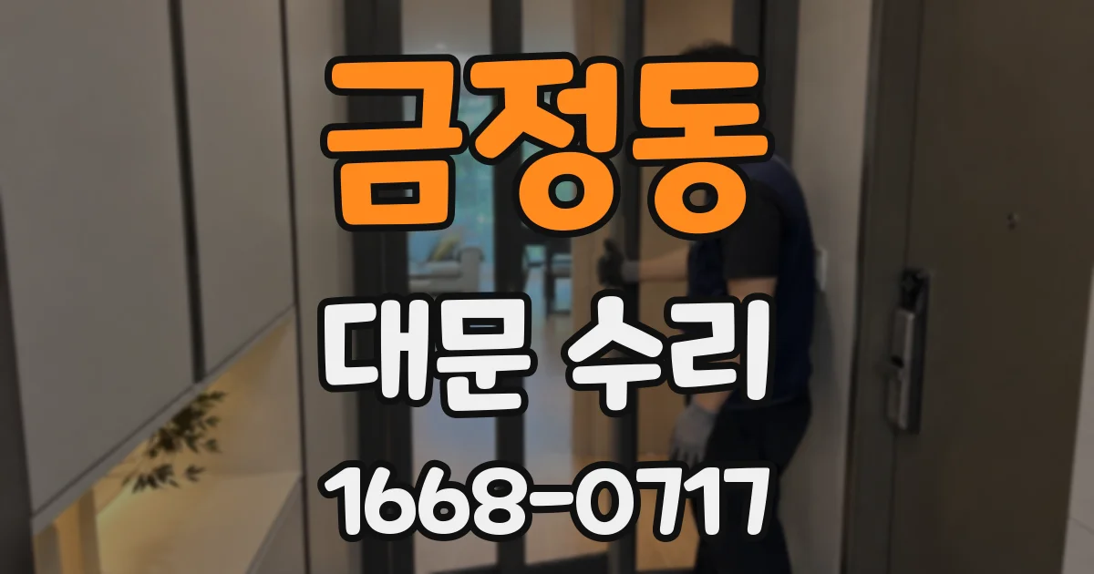 금정동 대문 수리