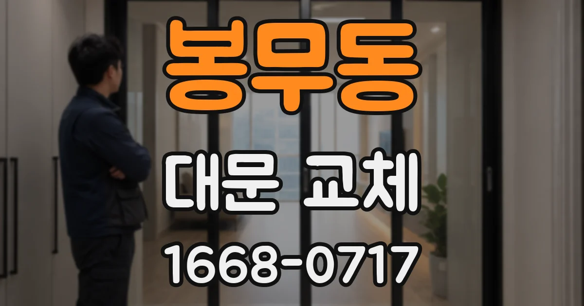 봉무동 대문 교체