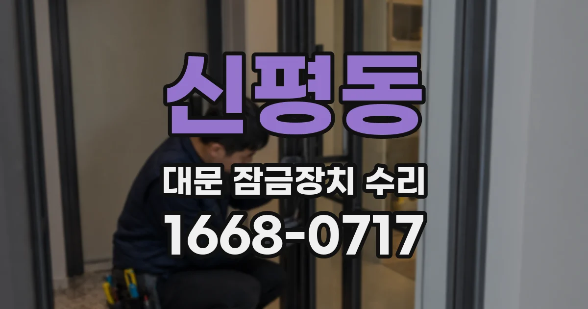 신평동 대문 잠금장치 수리
