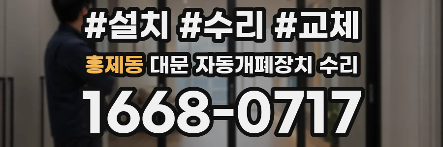 홍제동 대문 자동개폐장치 수리