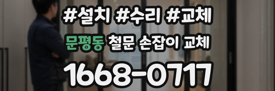 문평동 철문 손잡이 교체