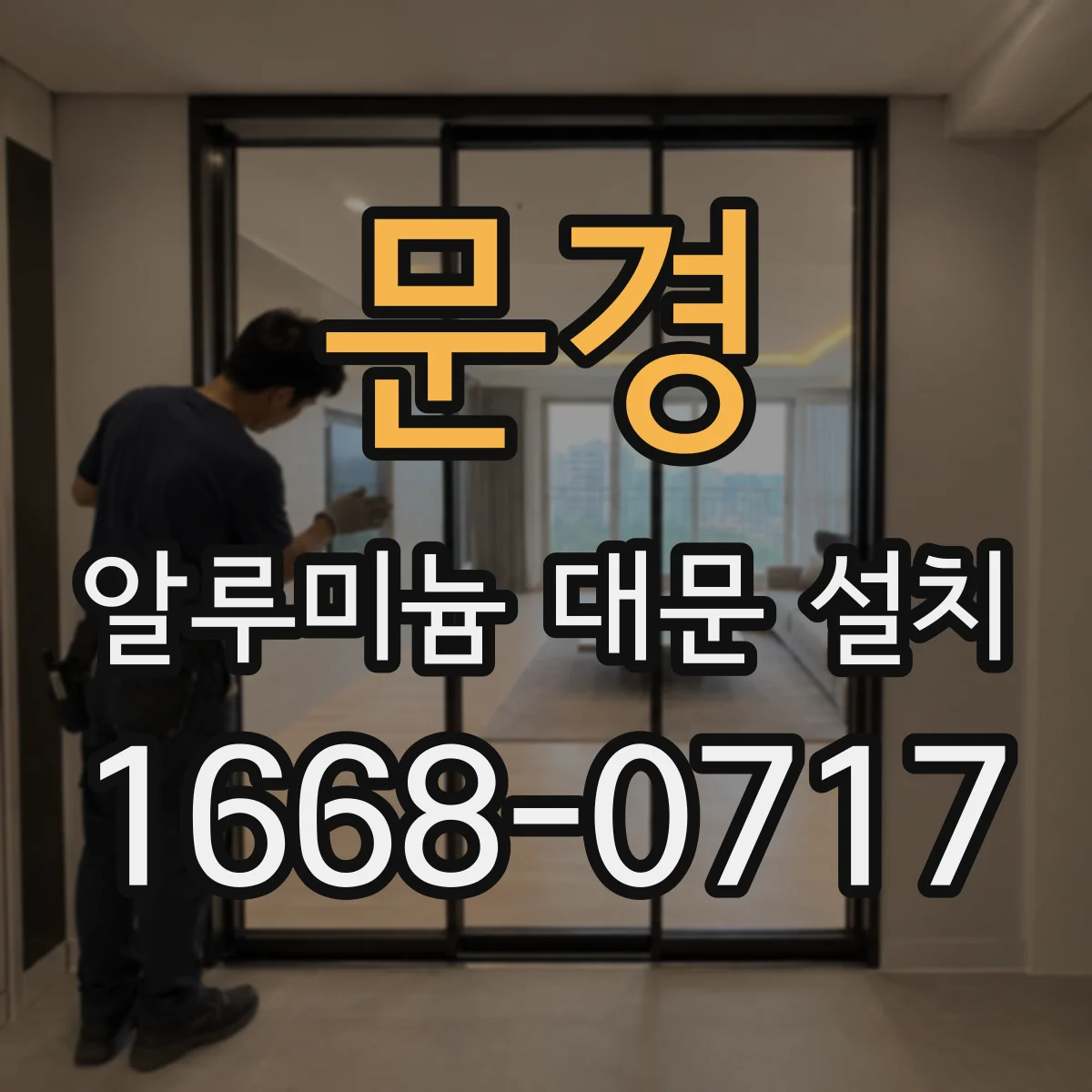 문경 알루미늄 대문 설치