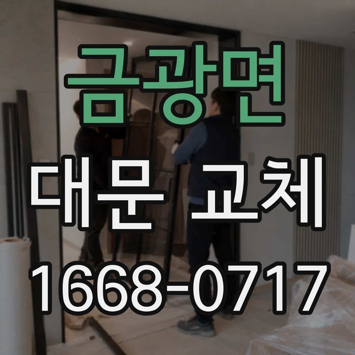금광면 대문 교체