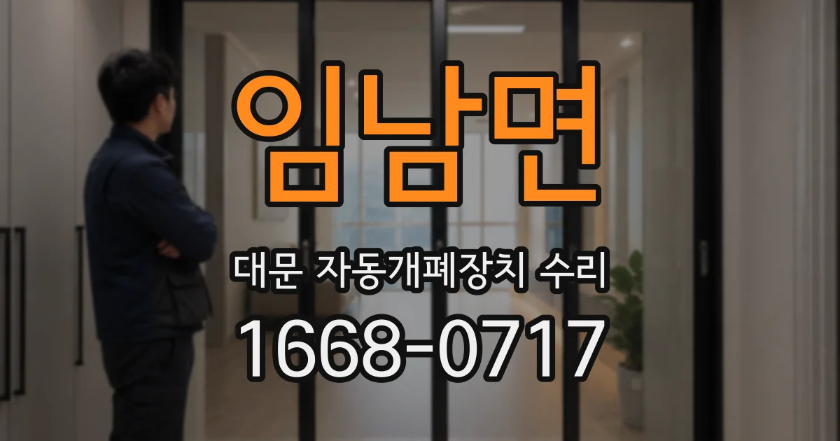임남면 대문 자동개폐장치 수리