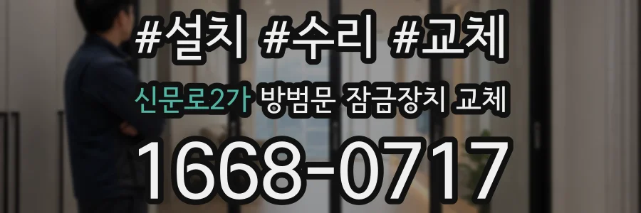 신문로2가 방범문 잠금장치 교체