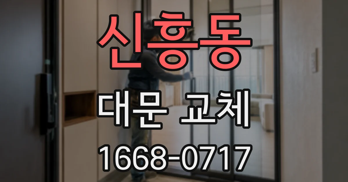 신흥동 대문 교체