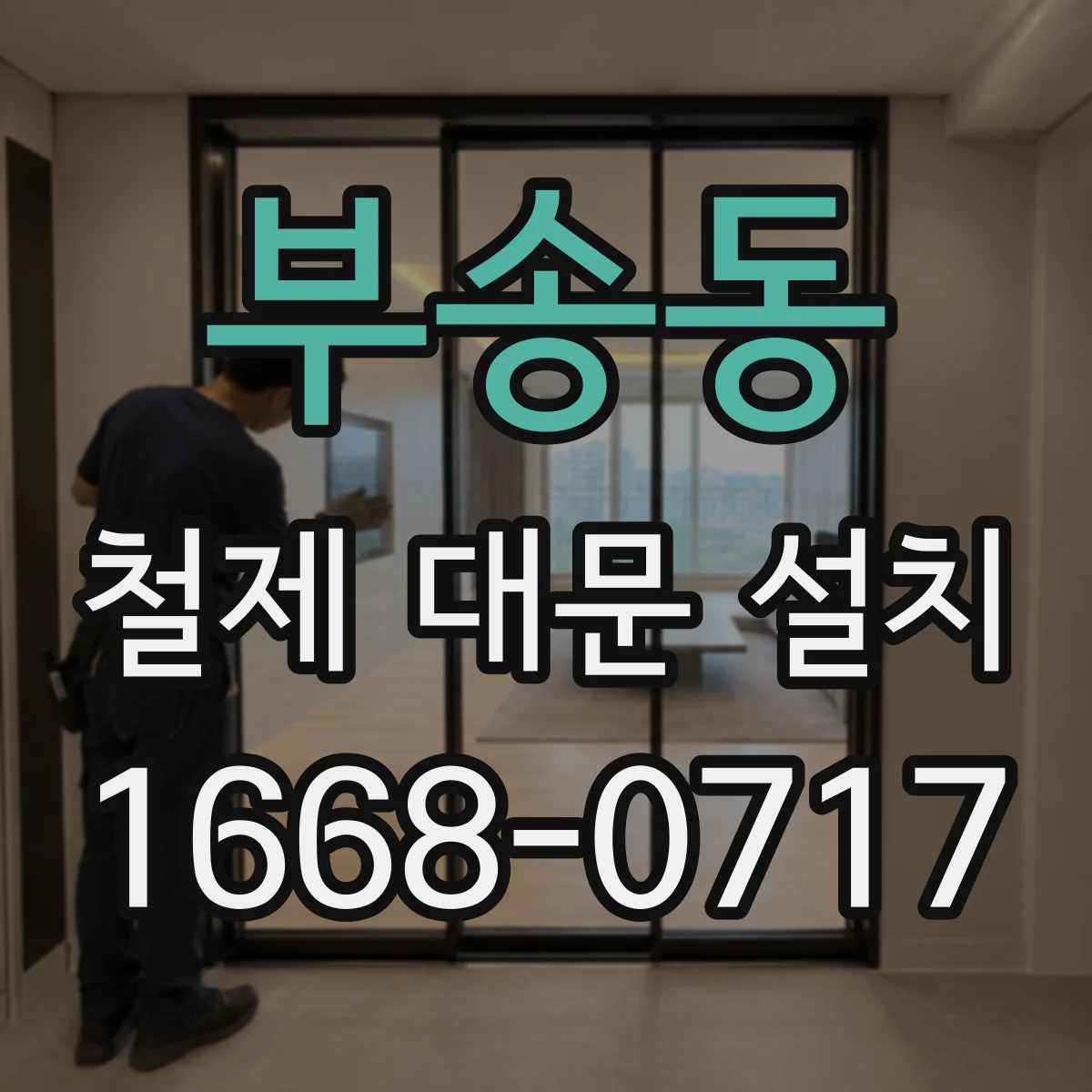 부송동 철제 대문 설치