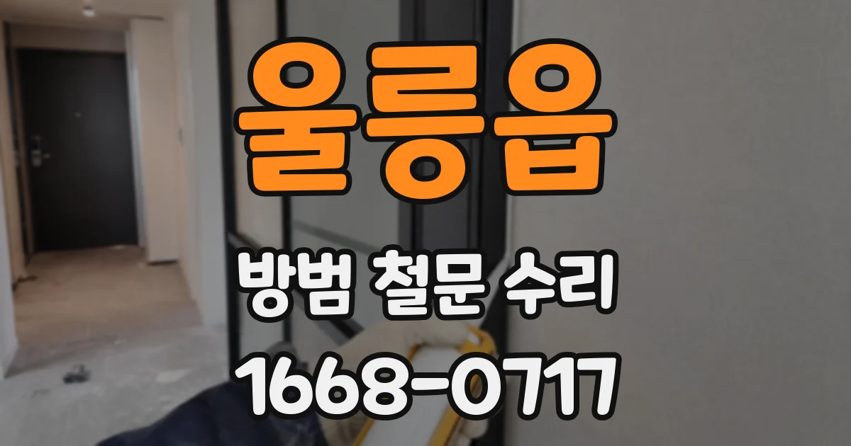 울릉읍 방범 철문 수리