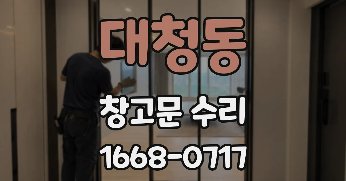 대청동 창고문 수리
