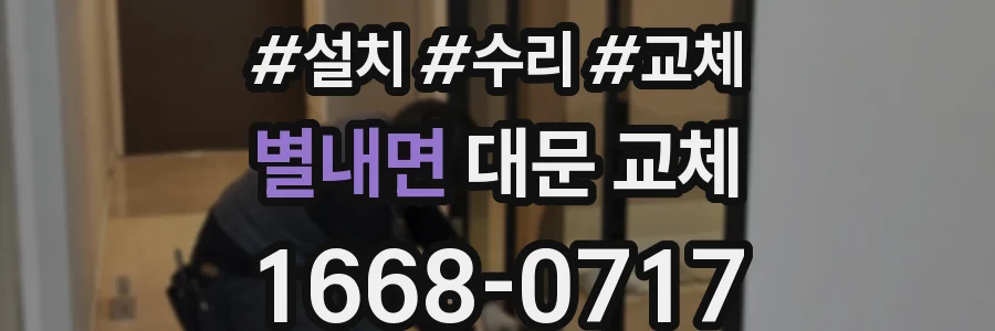 별내면 대문 교체