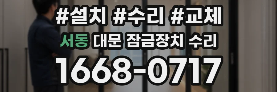 서동 대문 잠금장치 수리