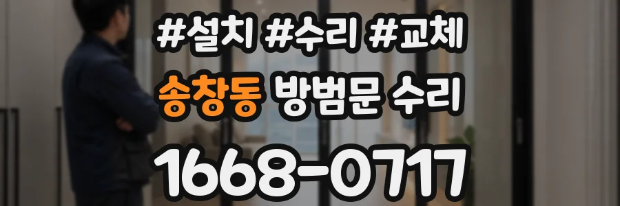 송창동 방범문 수리