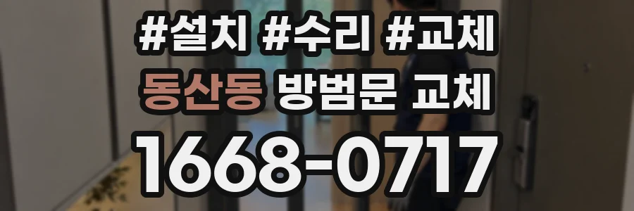 동산동 방범문 교체
