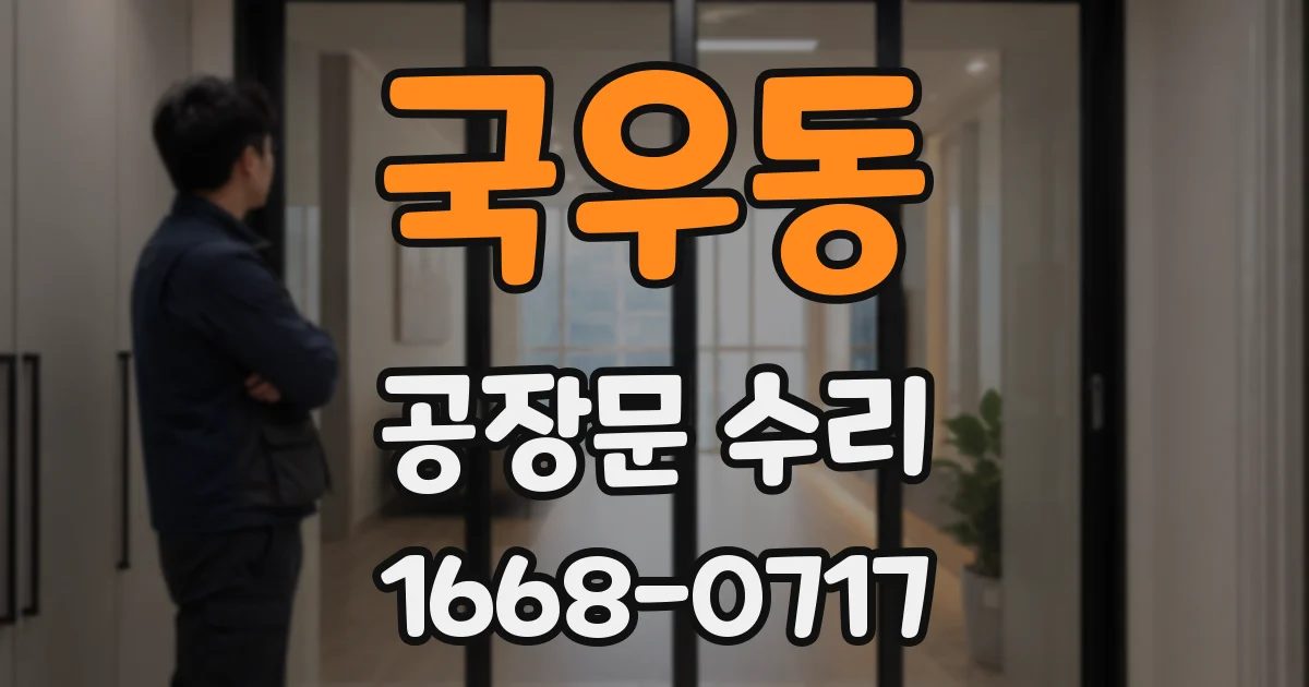 국우동 공장문 수리